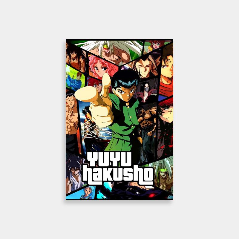 Yu Yu Hakusho Anime Movie Poster - Featuring Iconic Characters