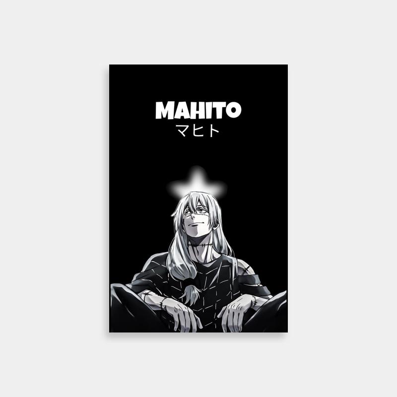 Mahito Jujutsu Kaisen Poster - Mysterious White-Haired Figure