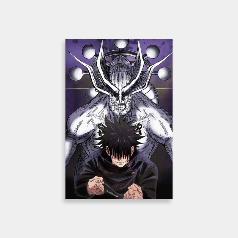 Megumi Fushiguro Jujutsu Kaisen Wall Art - Horned Character Scene