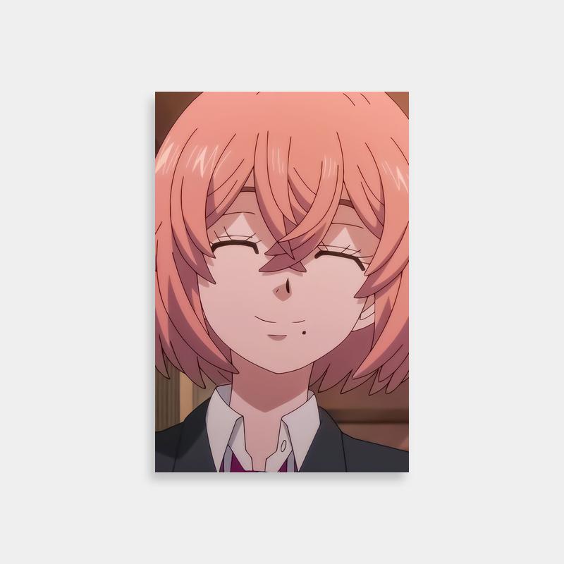 Tokyo Revengers Hinata Tachibana Poster – Pink Hair in Suit & Tie