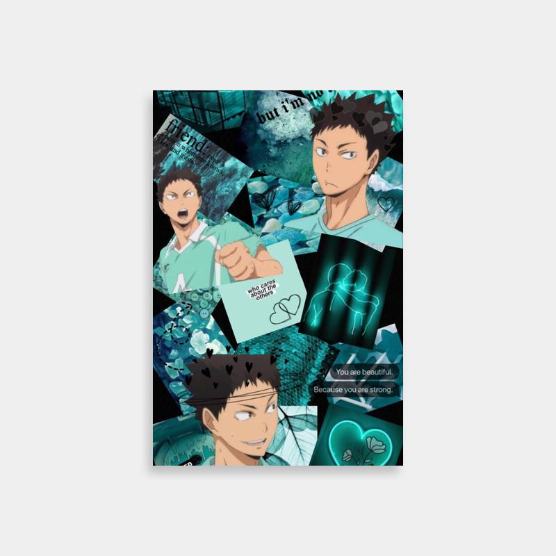 Iwaizumi Hajime Collage Poster - Haikyuu Anime Wall Art