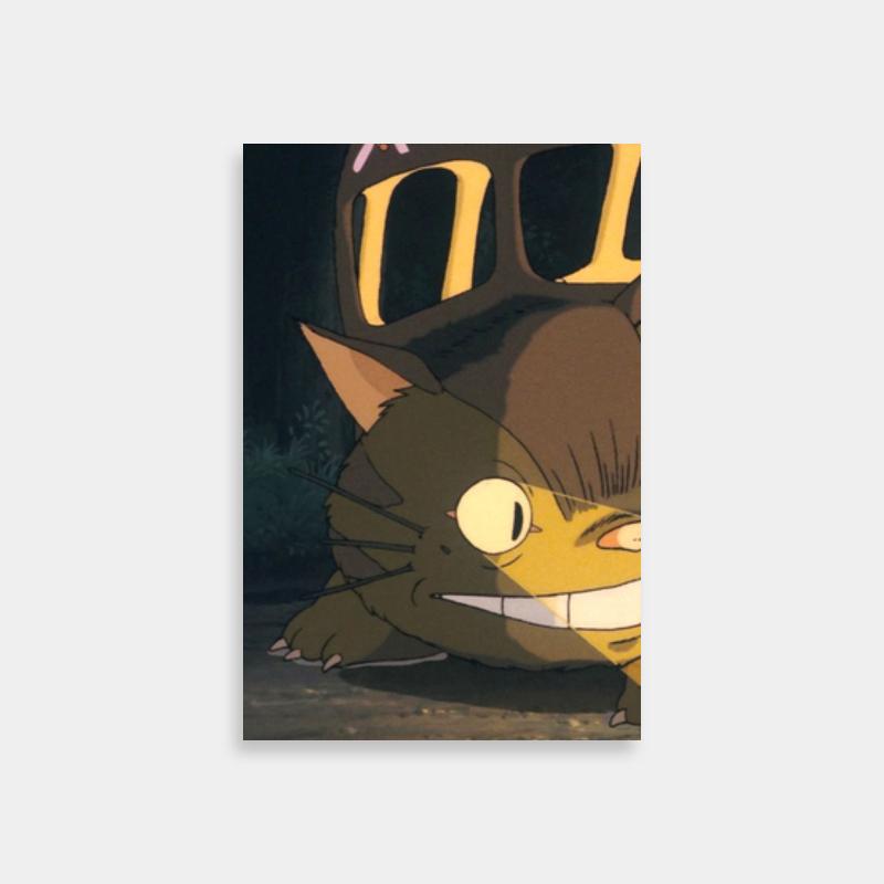 My Neighbor Totoro Catbus Relaxing Cat Poster