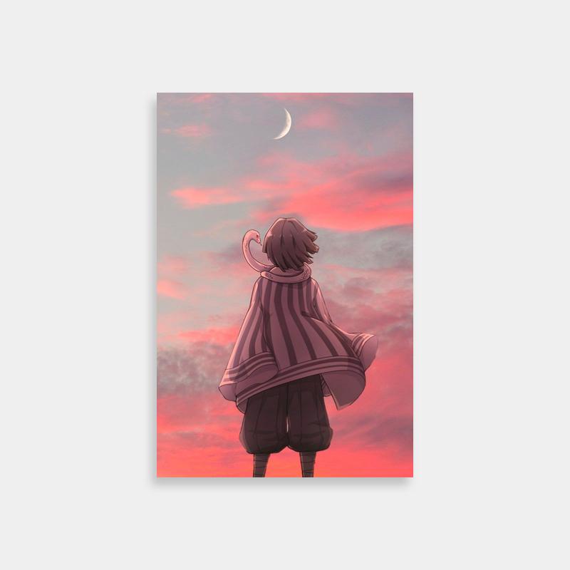 Obanai Iguro Demon Slayer Art - Crescent Moon Field