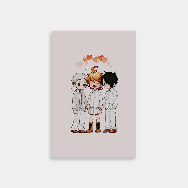 Emma Poster - The Promised Neverland Heartwarming Trio Art