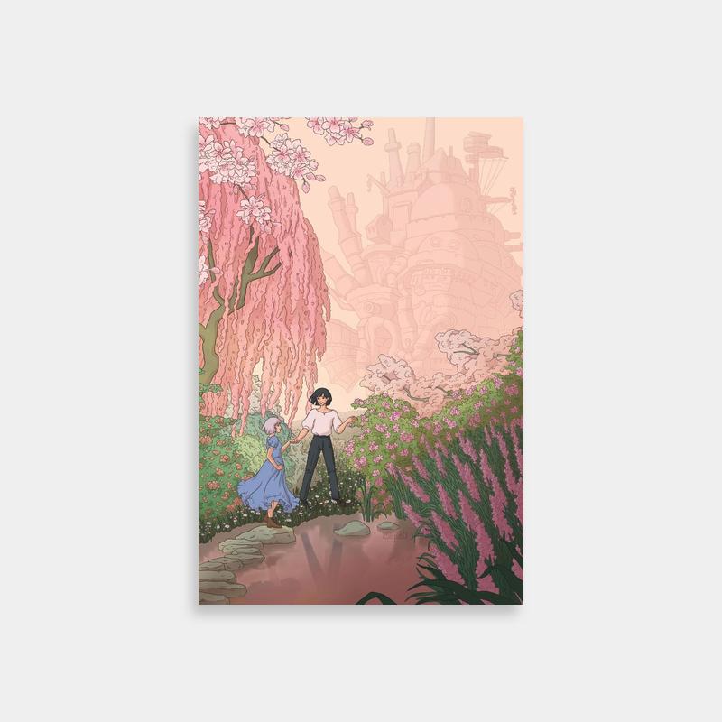 Sophie Hatter Howl's Moving Castle Art Print - Romantic Forest Scene
