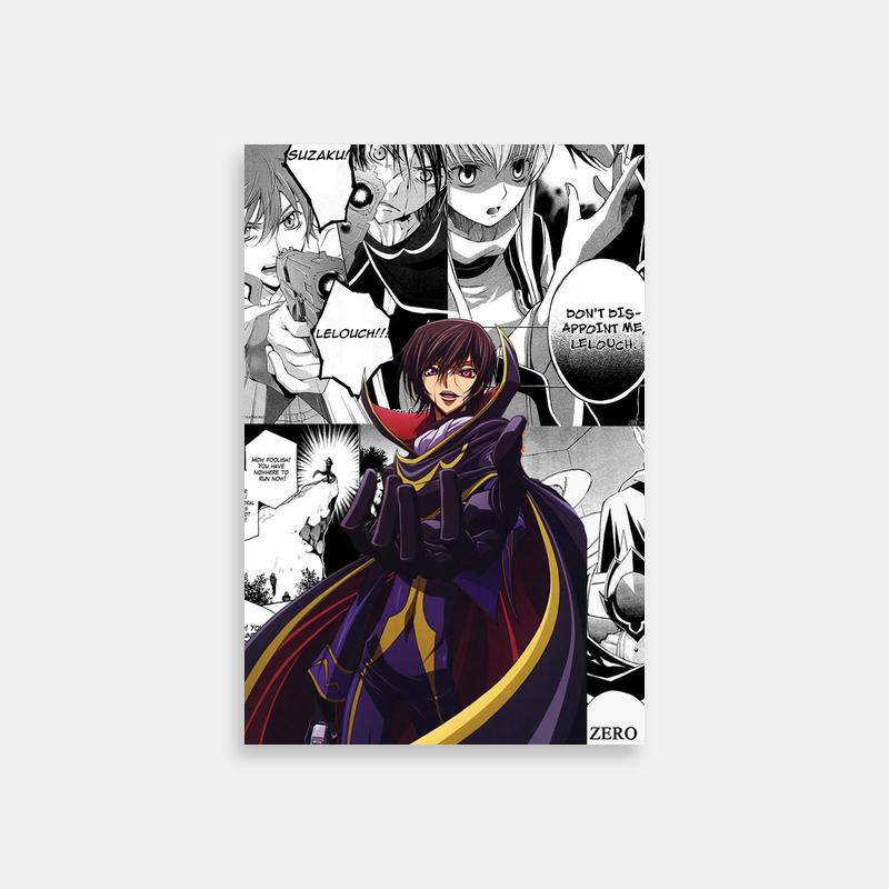 Schneizel el Britannia Code Geass Anime Poster - Group Character Art