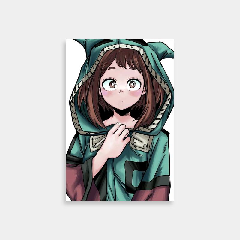 Ochaco Uraraka Hoodie Art - My Hero Academia Brown-Haired Character