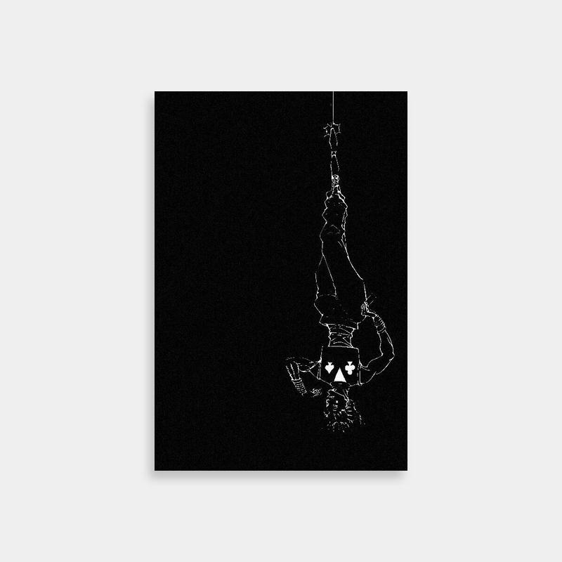 Black & White Hisoka Hunter x Hunter Poster - Kite Artwork