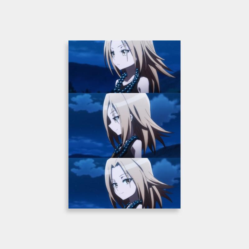 Anna Kyoyama Shaman King Art Print - Blue-Eyed Anime Character