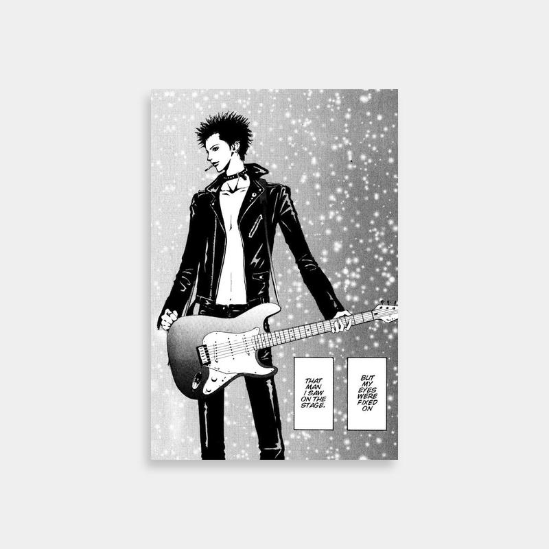 Ren Honjo Winter Guitar Poster - Snowy Anime Scene