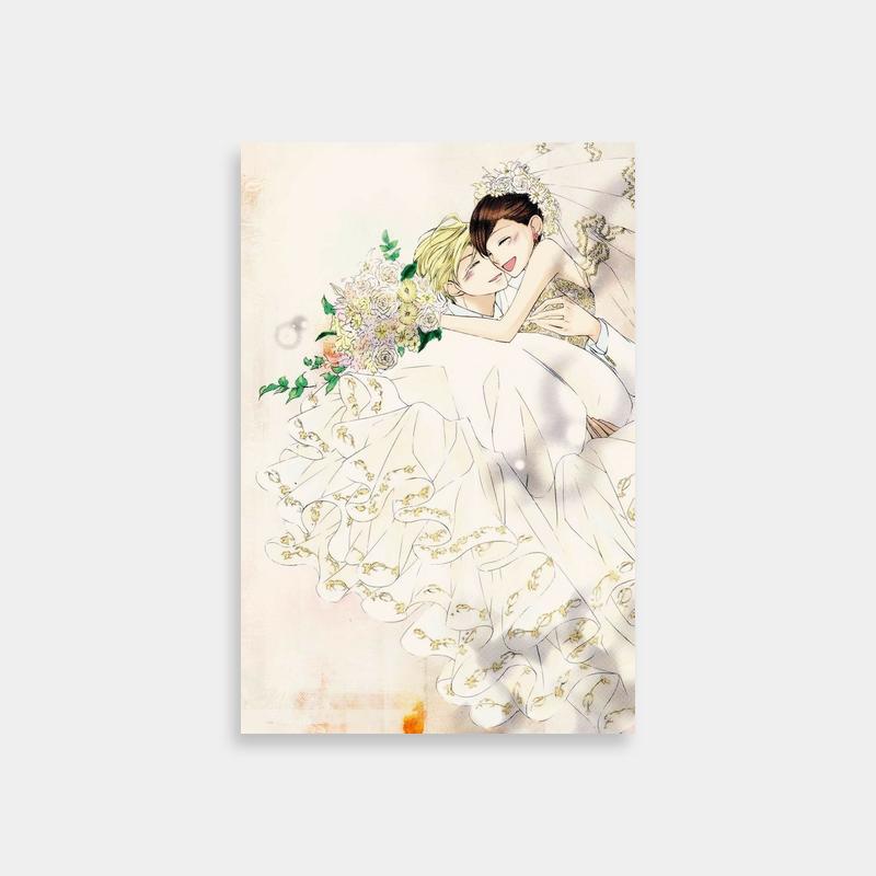 Haruhi Fujioka Ouran Host Club Bride & Groom Art - Floral Anime Poster