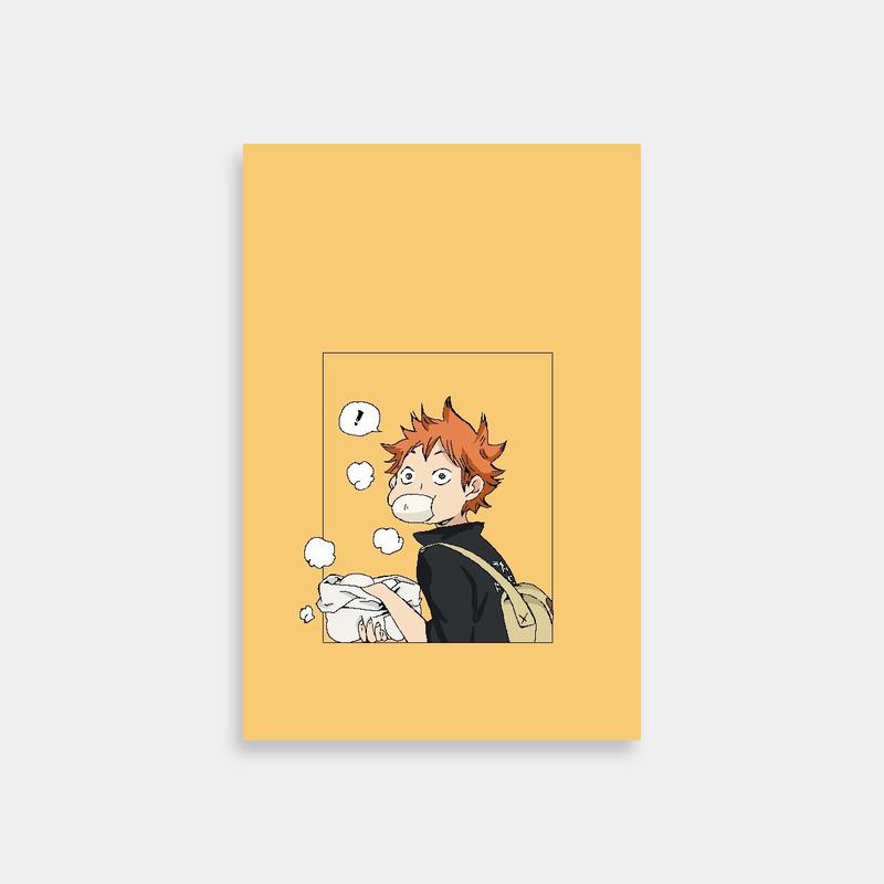Hinata Shoyo Haikyuu Poster - Expressive Anime Character Art