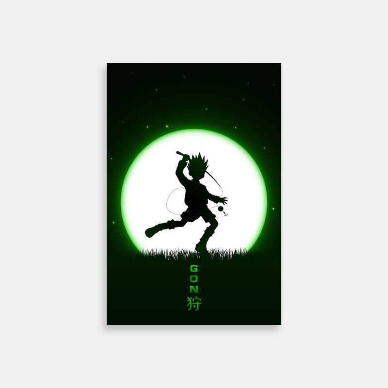 Gon Freecss Hunter x Hunter Poster - Moonlit Silhouette