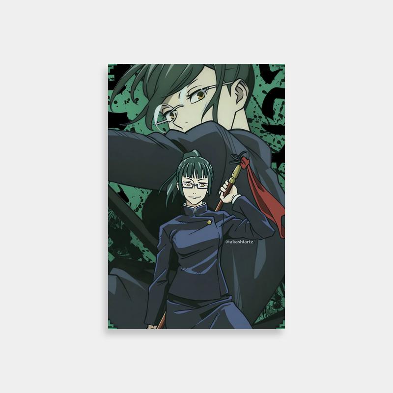 Emotional Maki Zenin Jujutsu Kaisen Character Poster