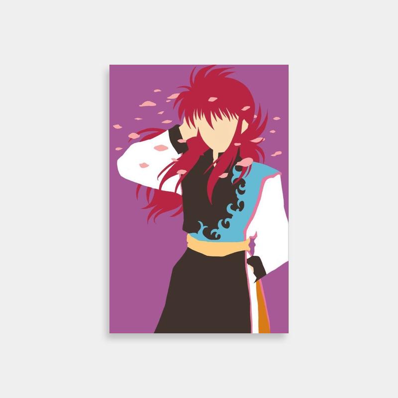 Kazuma Kuwabara Yu Yu Hakusho Poster - Red Hair & Black Dress