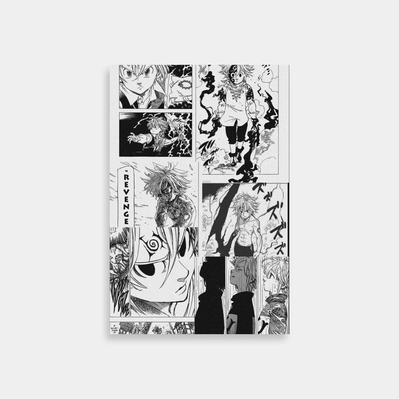Seven Deadly Sins Meliodas Fairy Tail Storyboard Art Print