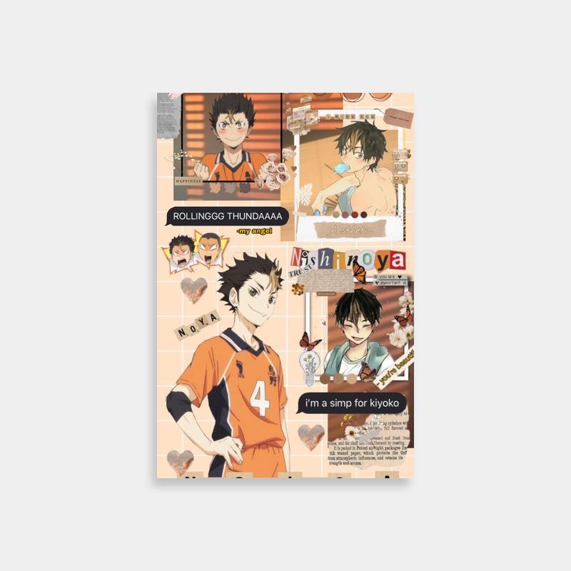 Nishinoya Yuu Haikyuu Character Name Poster - Anime Wall Art