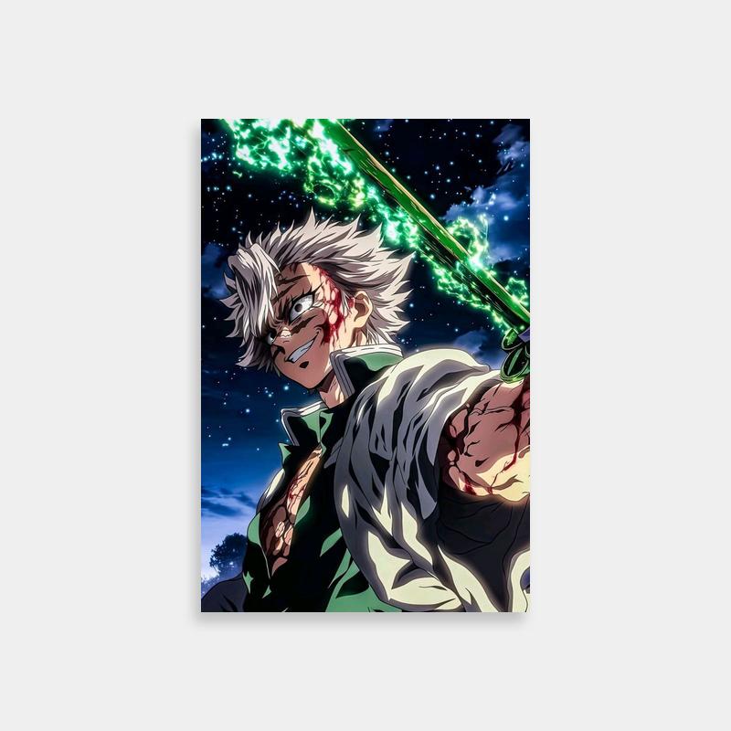 Sanemi Shinazugawa Demon Slayer Poster - Wind Hashira Character Art