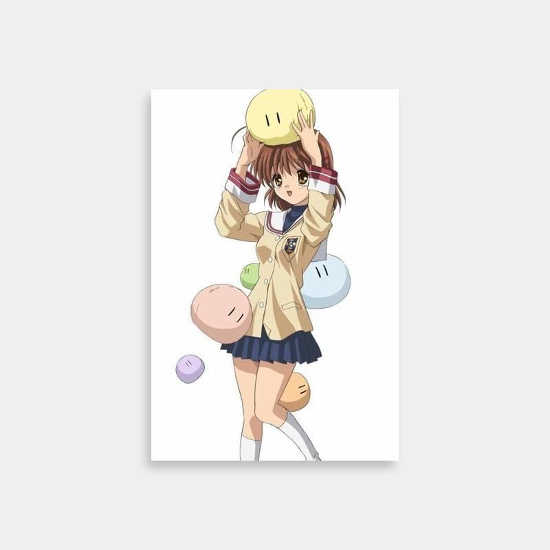 Nagisa Furukawa Holding Ball Poster - Clannad Art