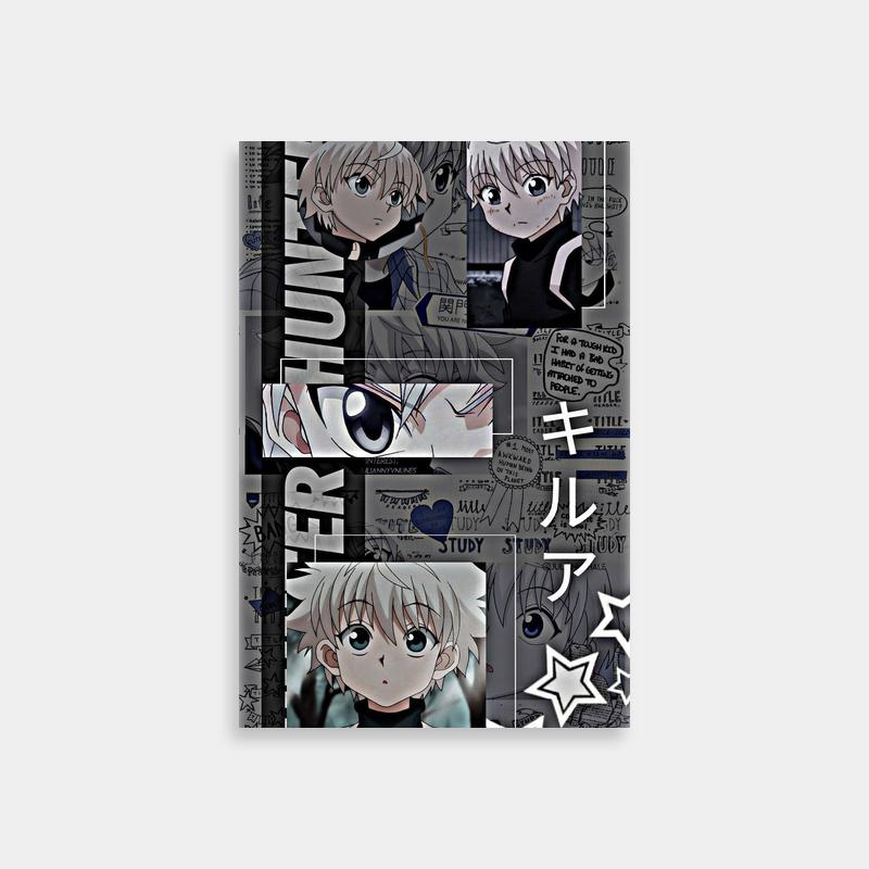 Killua Zoldyck Anime Expressions Poster - Hunter x Hunter Art
