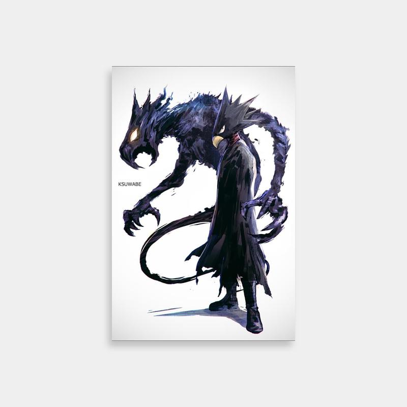 Fumikage Tokoyami vs. Dark Shadow My Hero Academia Poster