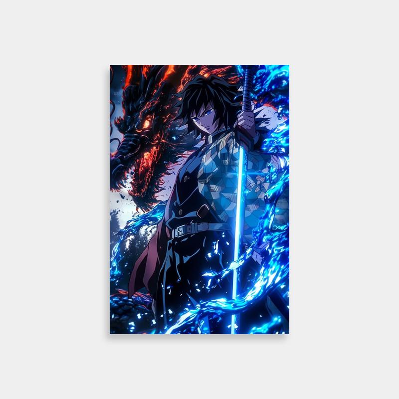 Giyu Tomioka Demon Slayer Poster - Unique Anime Wall Art