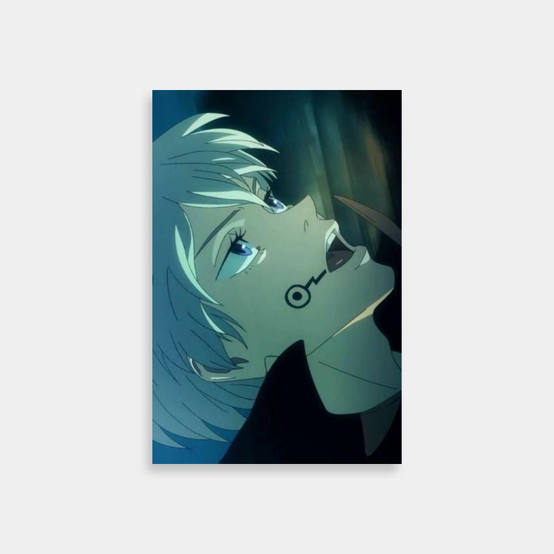Toge Inumaki Jujutsu Kaisen Poster - White-Haired Character Looking Up