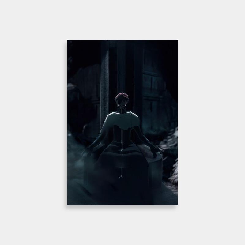 Aizen Sosuke Bleach Poster - Dark Scene Art