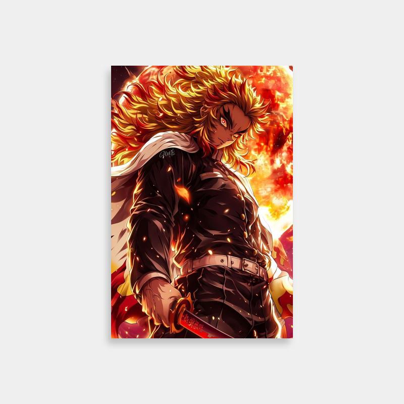 Rengoku Kyojuro Demon Slayer Wall Art