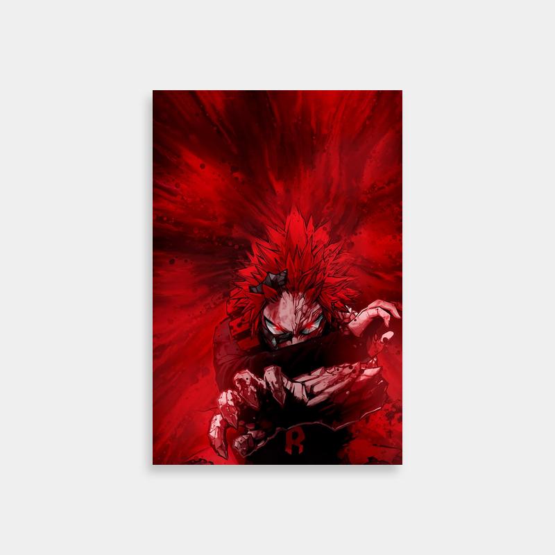 Eijiro Kirishima Bloody Battle Poster - My Hero Academia Art