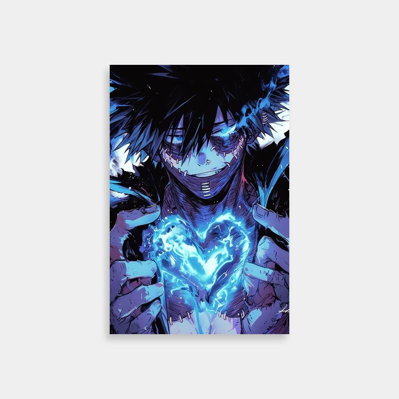 Dabi My Hero Academia Glowing Heart Poster
