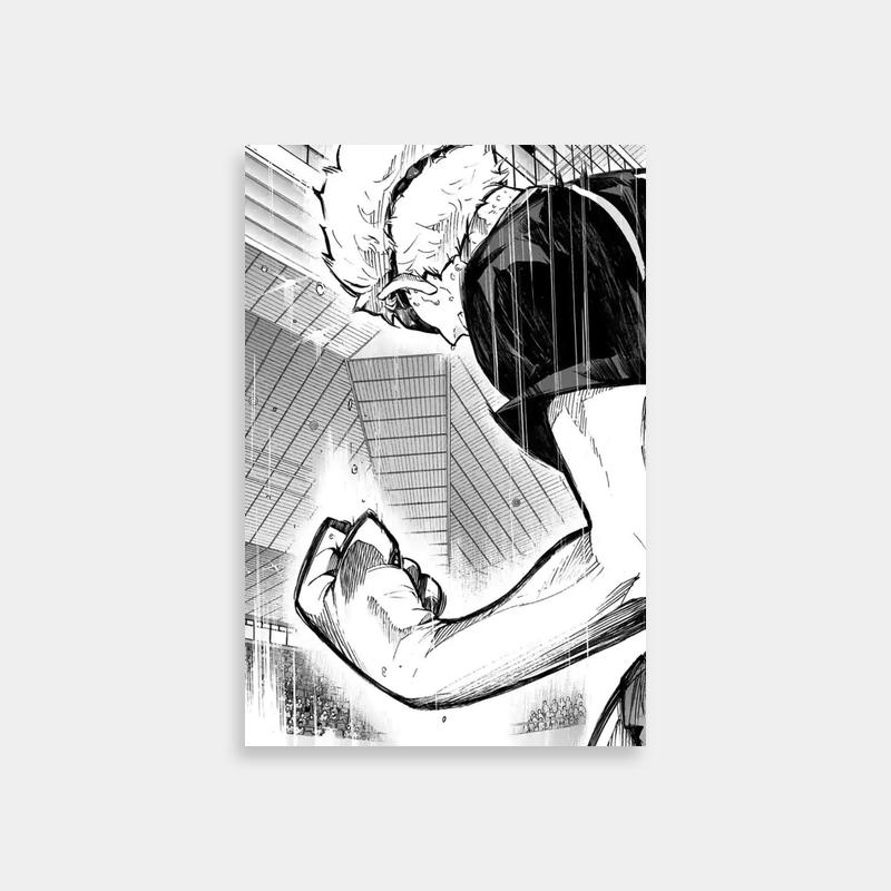 Kei Akira Black & White Art - Man with Head in Air