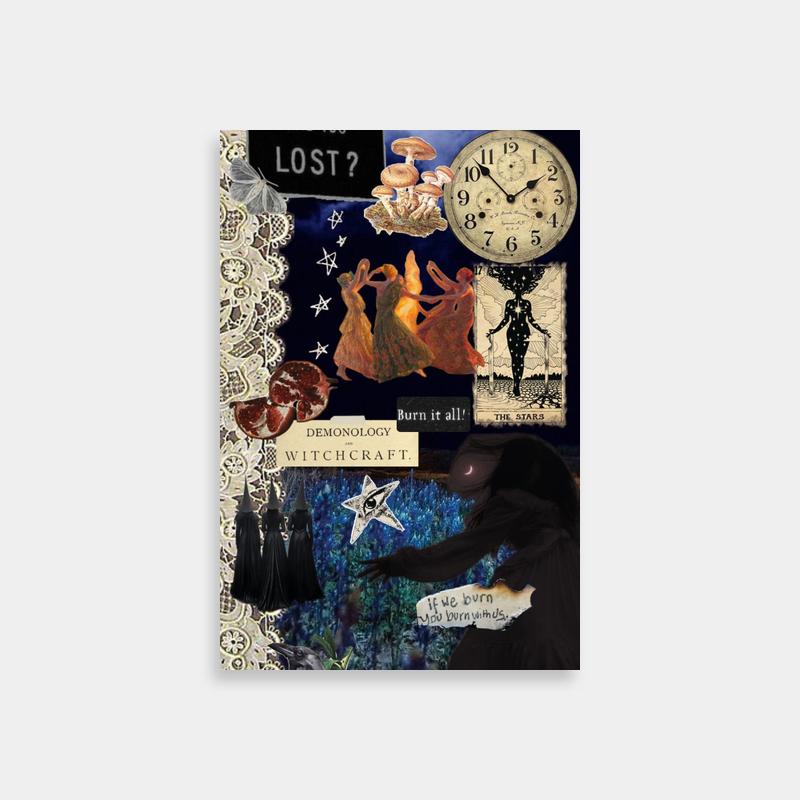 Howl's Moving Castle Witch of the Waste Art Print - Surreal Collage Poster