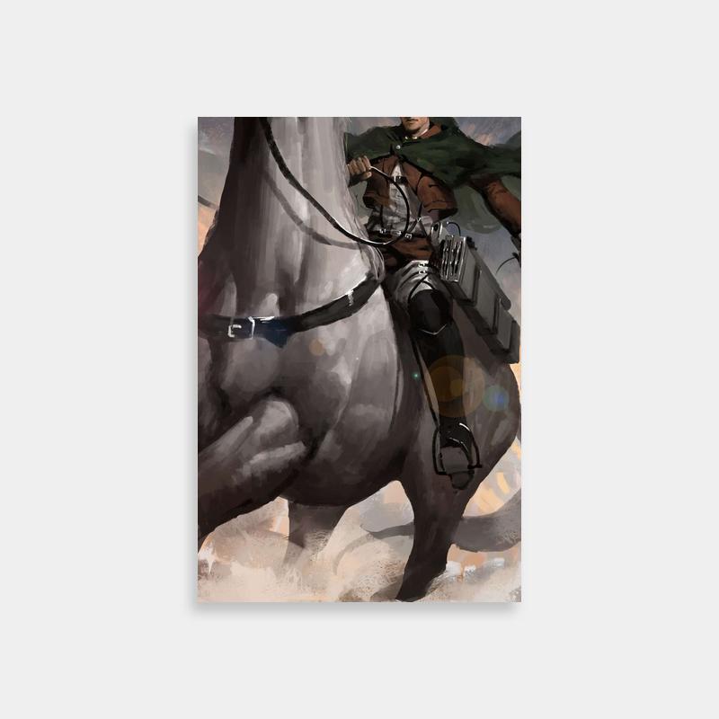 Erwin Smith Attack on Titan Poster - Heroic Wall Art