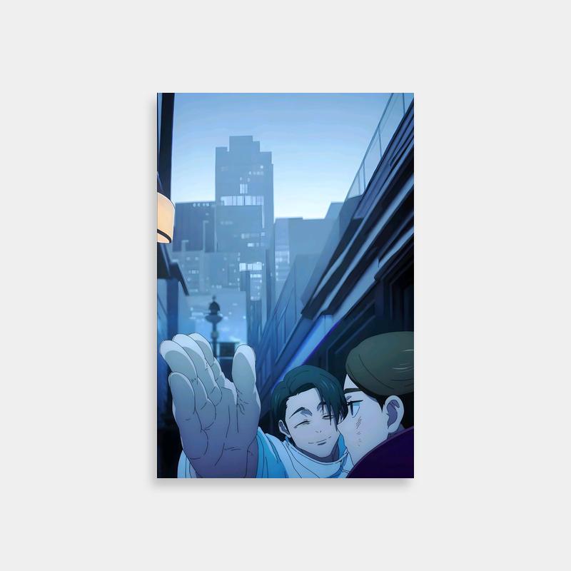 Yuki Tsukumo Jujutsu Kaisen Poster - Cityscape Anime Art