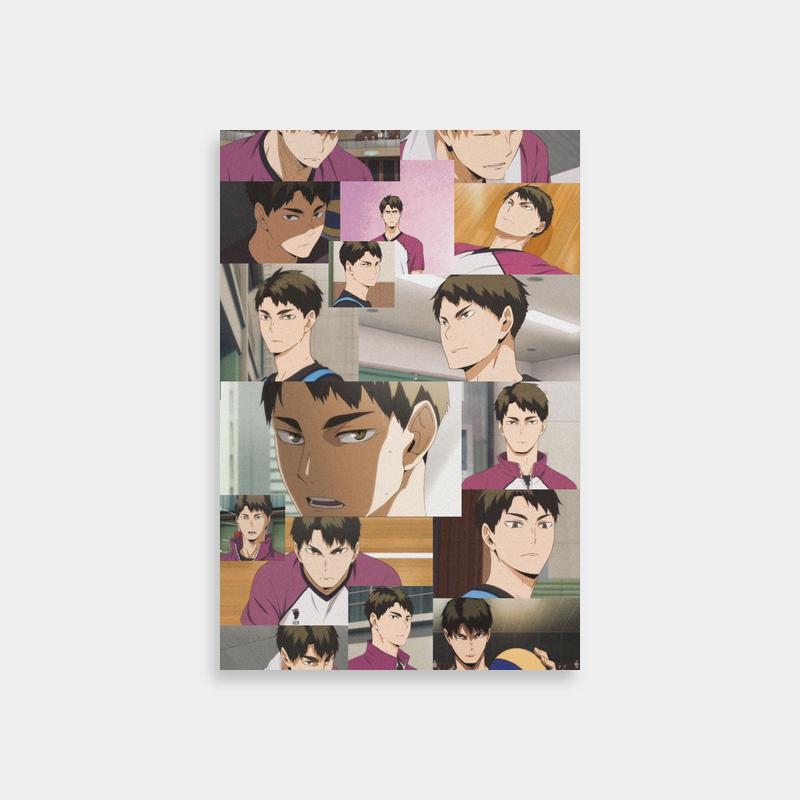 Ushijima Wakatoshi Haikyuu Expressions Poster - Anime Art