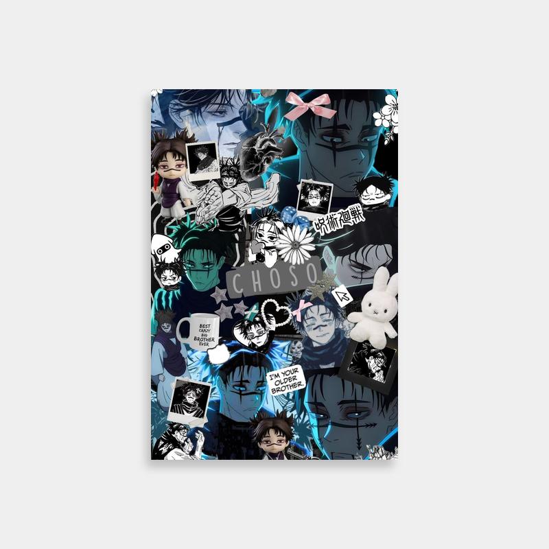 Choso Jujutsu Kaisen Sticker Collage Poster - Anime Decor