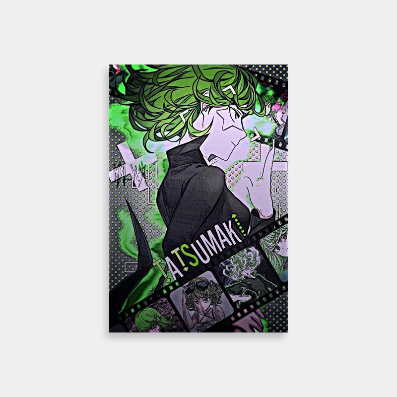 Tatsumaki One Punch Man Abstract Art Poster
