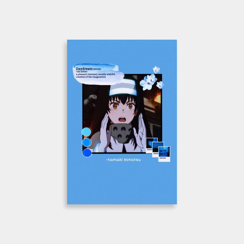 Tamaki Kotatsu Fire Force Anime Mug Holding Poster