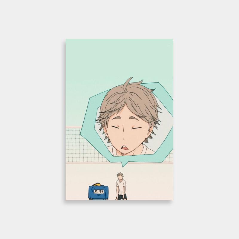 Sugawara Koushi Haikyuu Poster - Anime Character Dynamic Pose
