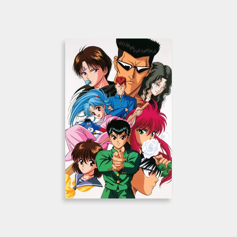 Yu Yu Hakusho Group Anime Poster - Yusuke Urameshi & Friends