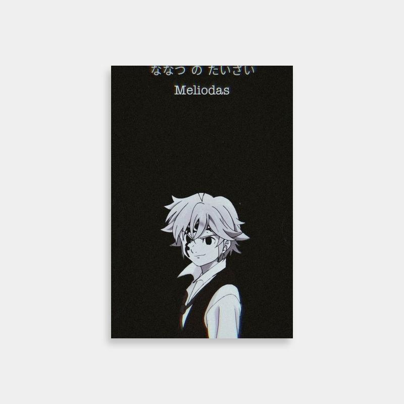 Seven Deadly Sins Meliodas Poster - Moody Character Portrait
