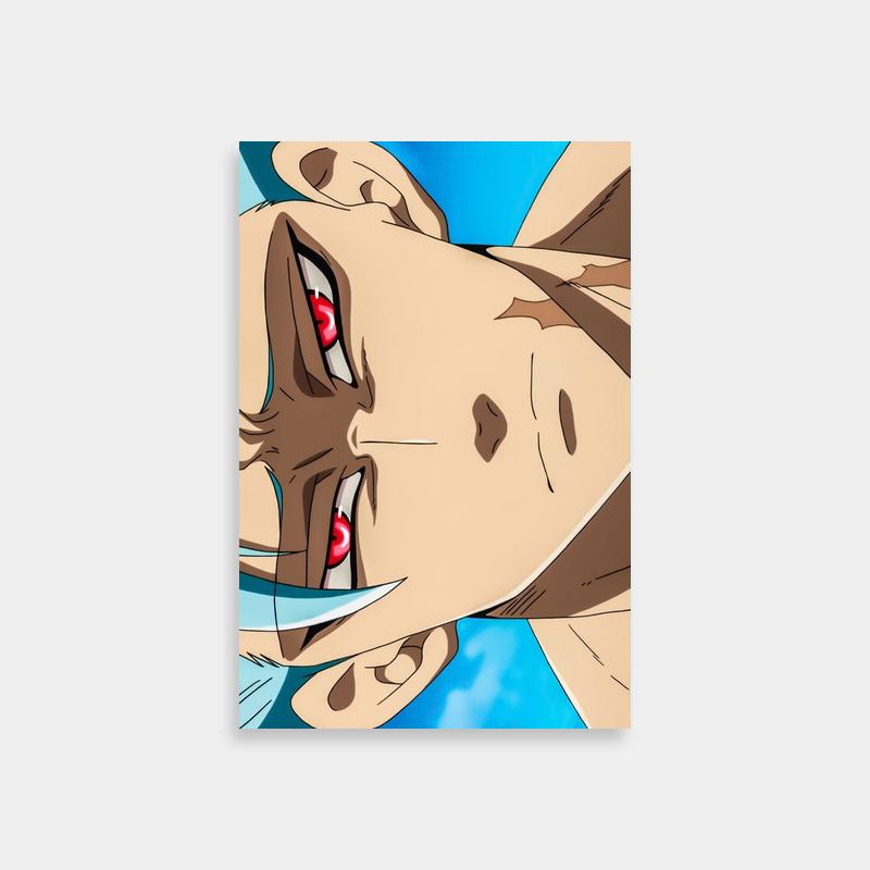Ban Seven Deadly Sins Anime Wall Art - Intense White-Haired Character