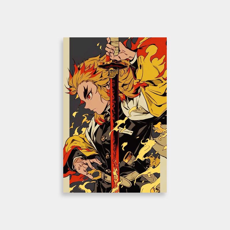 Rengoku Kyojuro Flame Hashira Poster