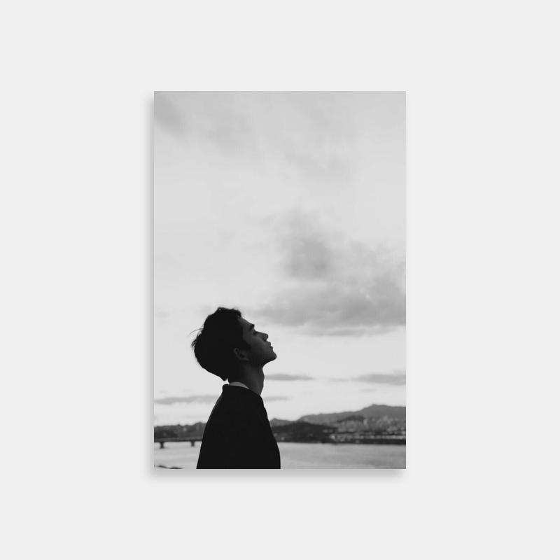 Markl Howl's Moving Castle Black & White Poster - Gazing Upward