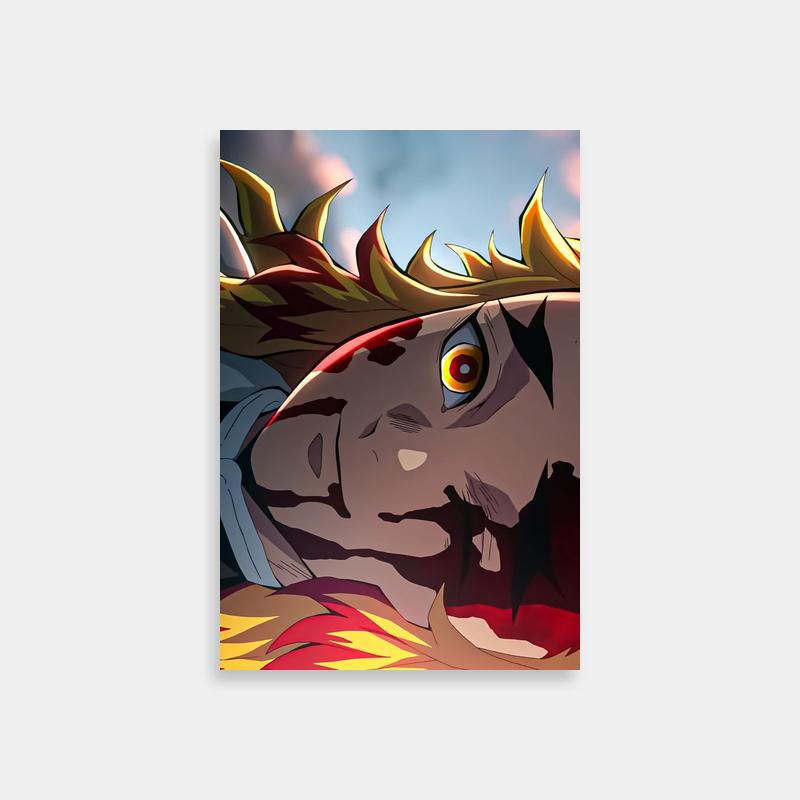 Rengoku Kyojuro Demon Slayer Expressive Anime Poster