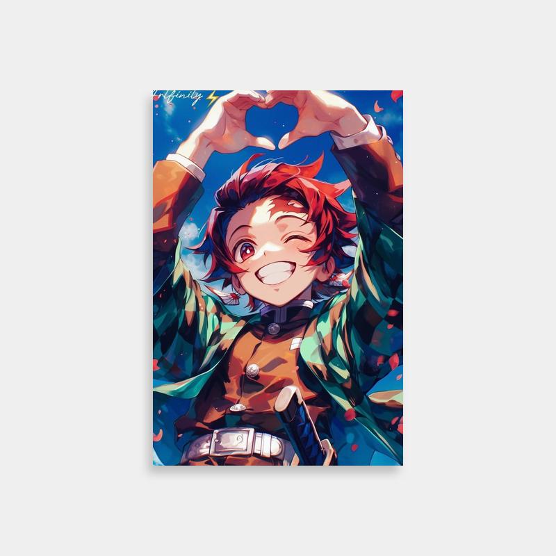 Tanjiro Kamado Heart Hands Demon Slayer Art