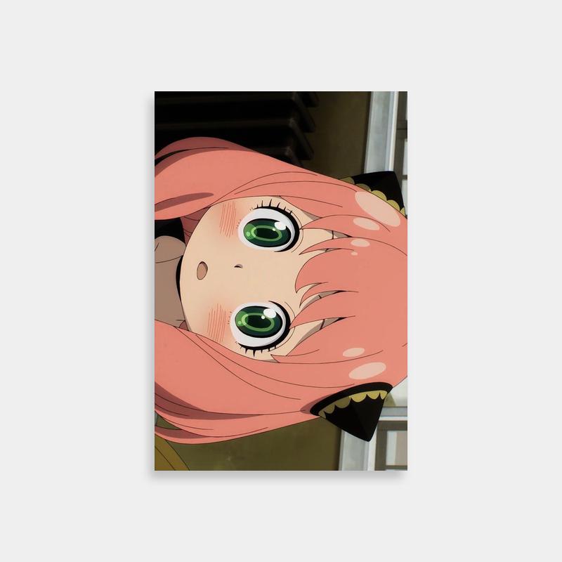 Anya Forger Anime Poster - Spy x Family Pink Hair Character Art