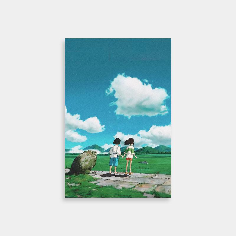 Spirited Away Scenic View Poster - Chihiro and Haku Wall Art
