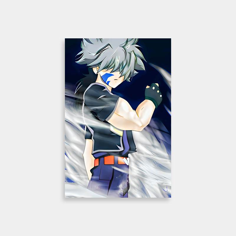 Kai Hiwatari Beyblade Poster - Grey Hair & Blue Eyes
